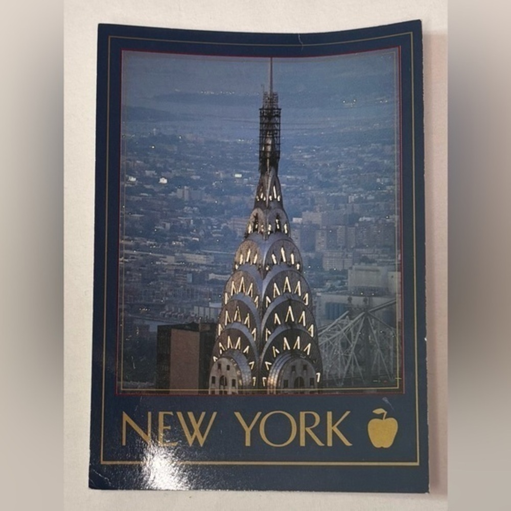 Vintage 1985 Impact New England Postcard “NEW YORK” Spire of Chrysler Building.
